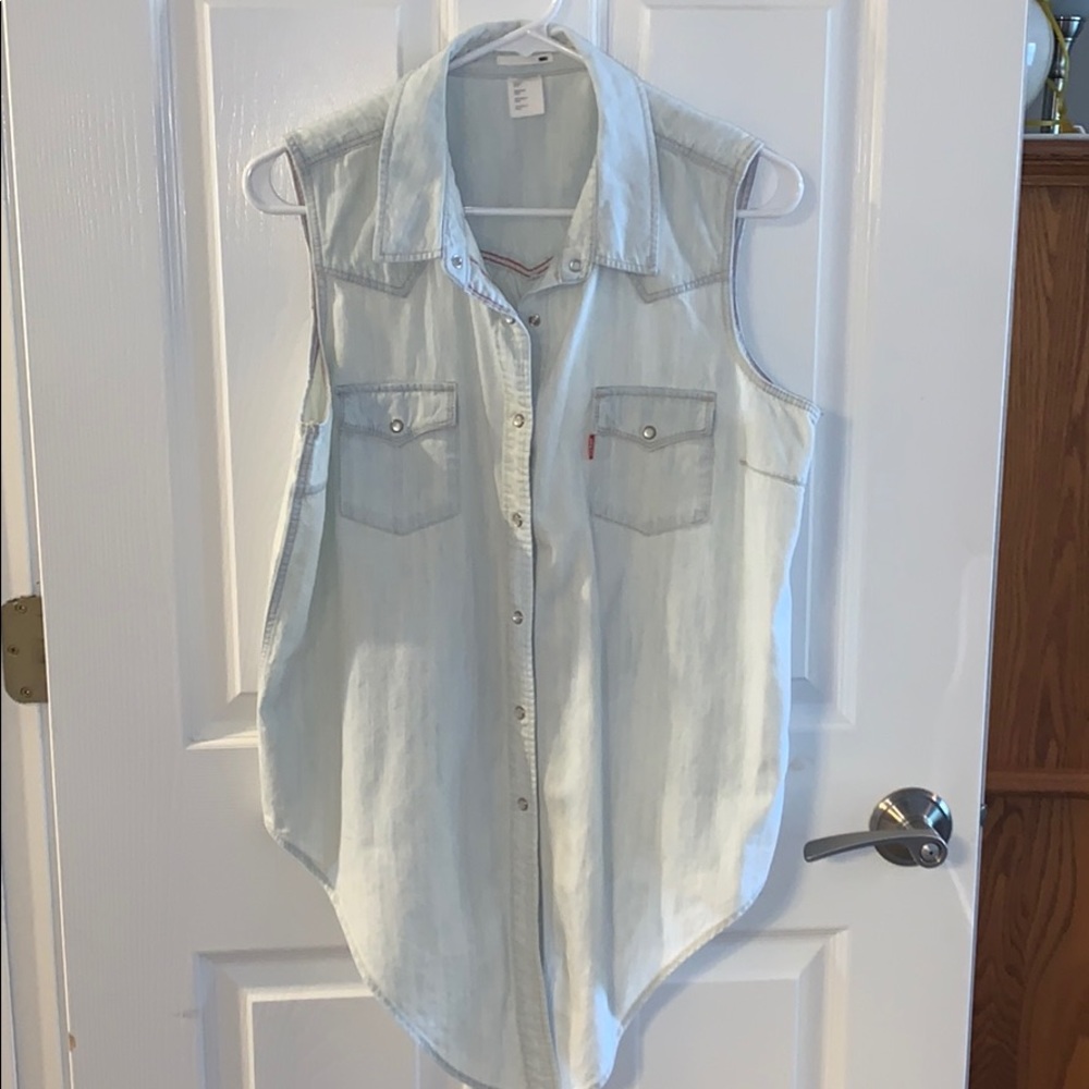 Denim tank top